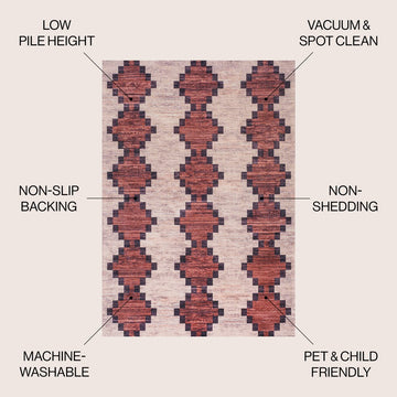 Timantii Modern Trellis Kilim Area Rug